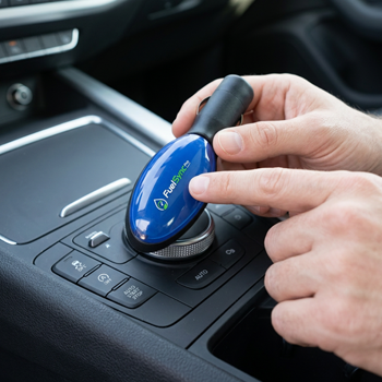 FuelSync Pro customer using device
